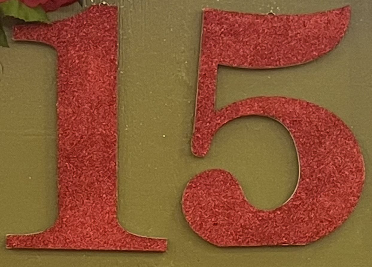 Wooden Numbers