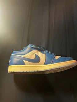 Air Jordan 1 Low Blue White Sneakers