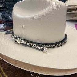 Nueva Toquilla Original De Plata Para Sombrero 