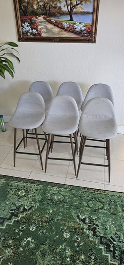Set of 6 Threshold "Copley" Upholstered Counter Stools (Target) – $330
