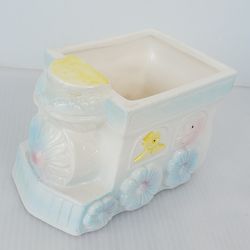 Rubens Originals Animal Train Planter Baby Nursery Chick Elephant Taiwan Vtg 80s
