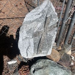 Hand Carved Stone cross Decor