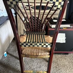 Mackenzie Childs Baskets weave Chair 