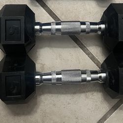 Brand new Dumbbells,  5LB, and 3LB… (Mancuernas)