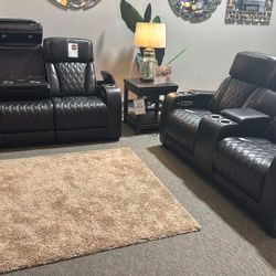 OM• $38 Initial • Brand New Kincord 2 Piece Power Reclining Sofa And Loveseat 