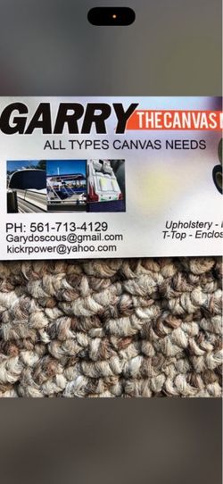 Boat 🚤 canvas upholstery