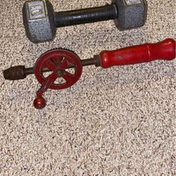 Antique Hand Drill/ Screwdriver- Newton