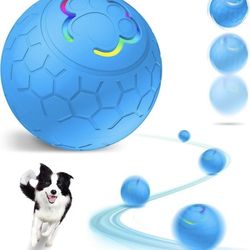 Interactive Dog Ball Toys, Activated Rolling Ball for Dogs with LED Light