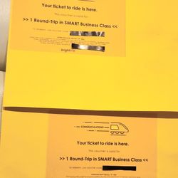 2 Smart Round Trip Tickects For Brightline 