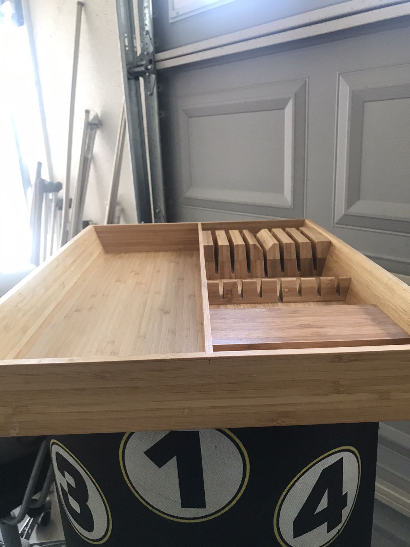 Wooden Kitchen drawer organizer