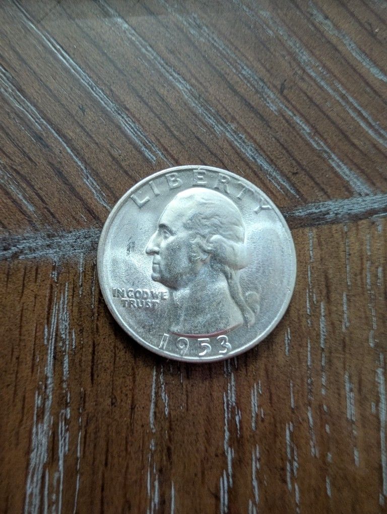 1953s Gem Bu Washington Silver Coin 