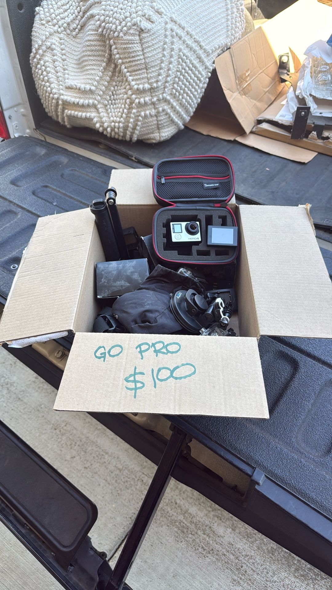GoPro Hero 4 With LCD Screen And All Kinds Of Mounts