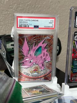 2000 Topps Chrome Pokémon Nidorino #33 PSA 9 Mint OBO