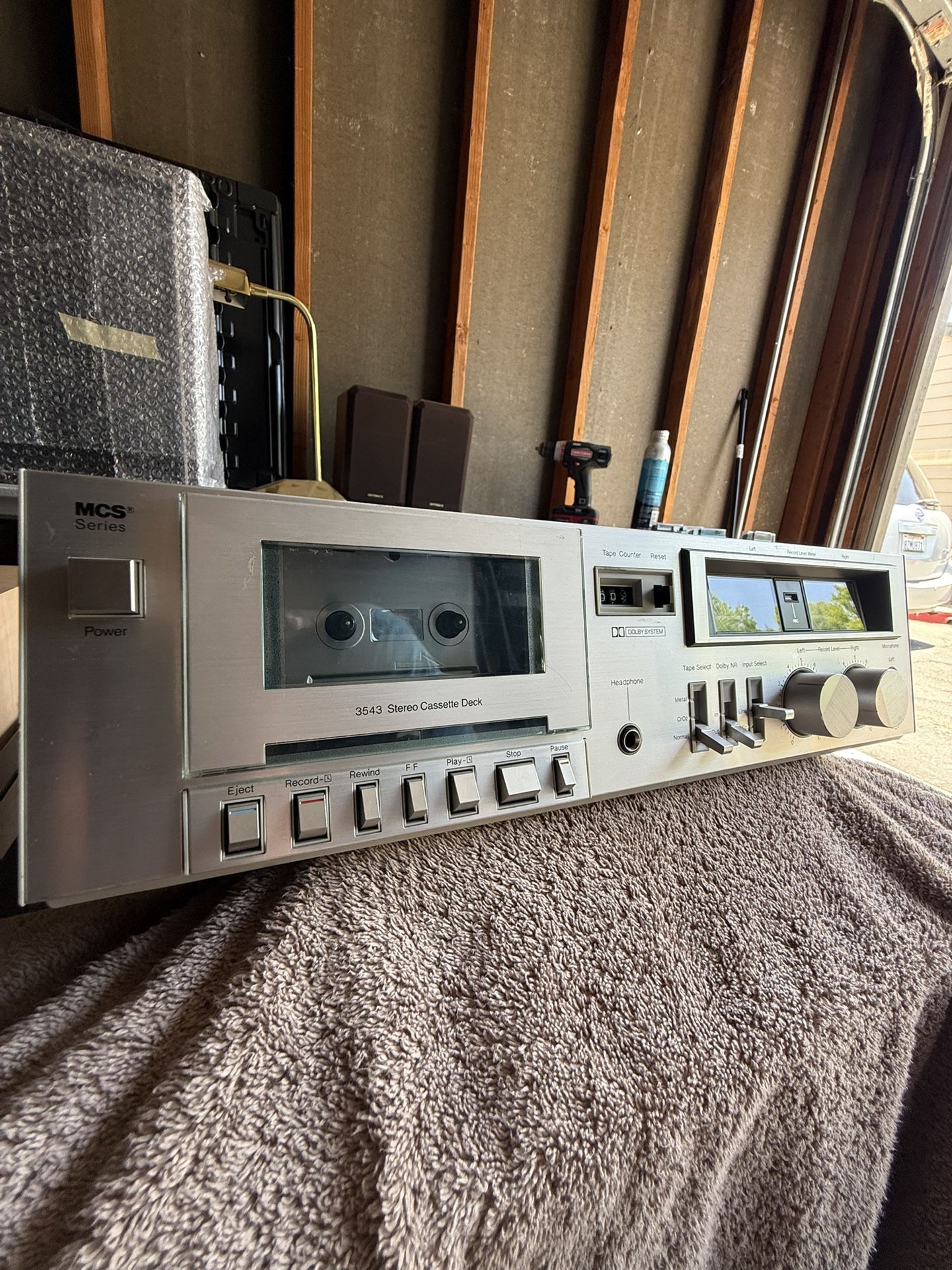 Vintage Panasonic MCS 3543 Cassette Deck
