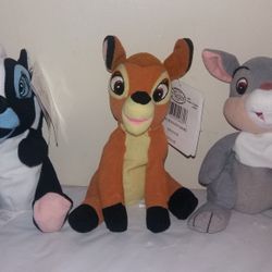 Disney Bambi with tag complete set Beanie Babies