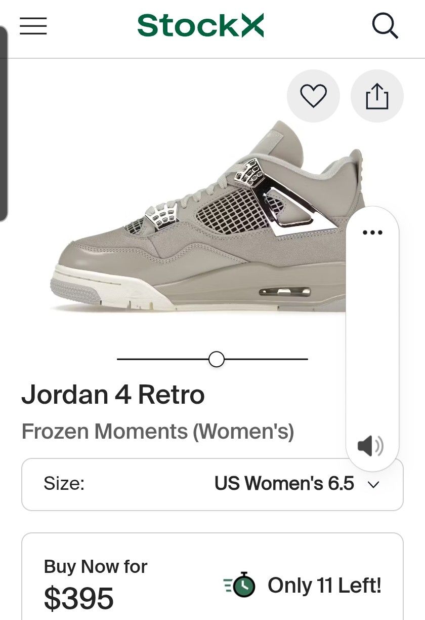 Jordan 4 Frozen 6.5 Women Brand New