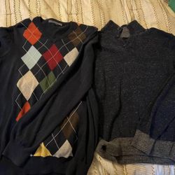 Men’s Large Sweater/Vest/Shirt Lot