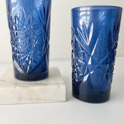 Vintage Libby Colby Blue Glasses