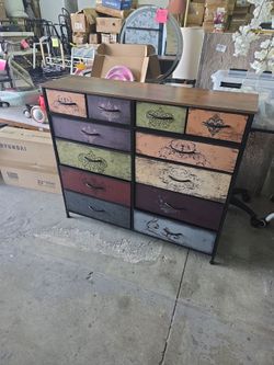 VASICAR  Dresser for bedroom  with 12 drawers- patterns