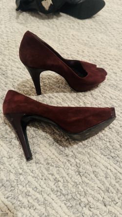 Burgundy Suede Shoes
