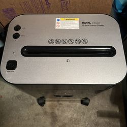 Royal Paper Shredder PX1201 works great! up to 12 sheets at a time!