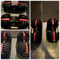 BOWFLEX 552 DUMBBELLS ADJUSTABLE DUMBBELL WEIGHTS SET 