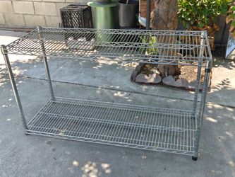 Heavy duty chrome wire shelving
