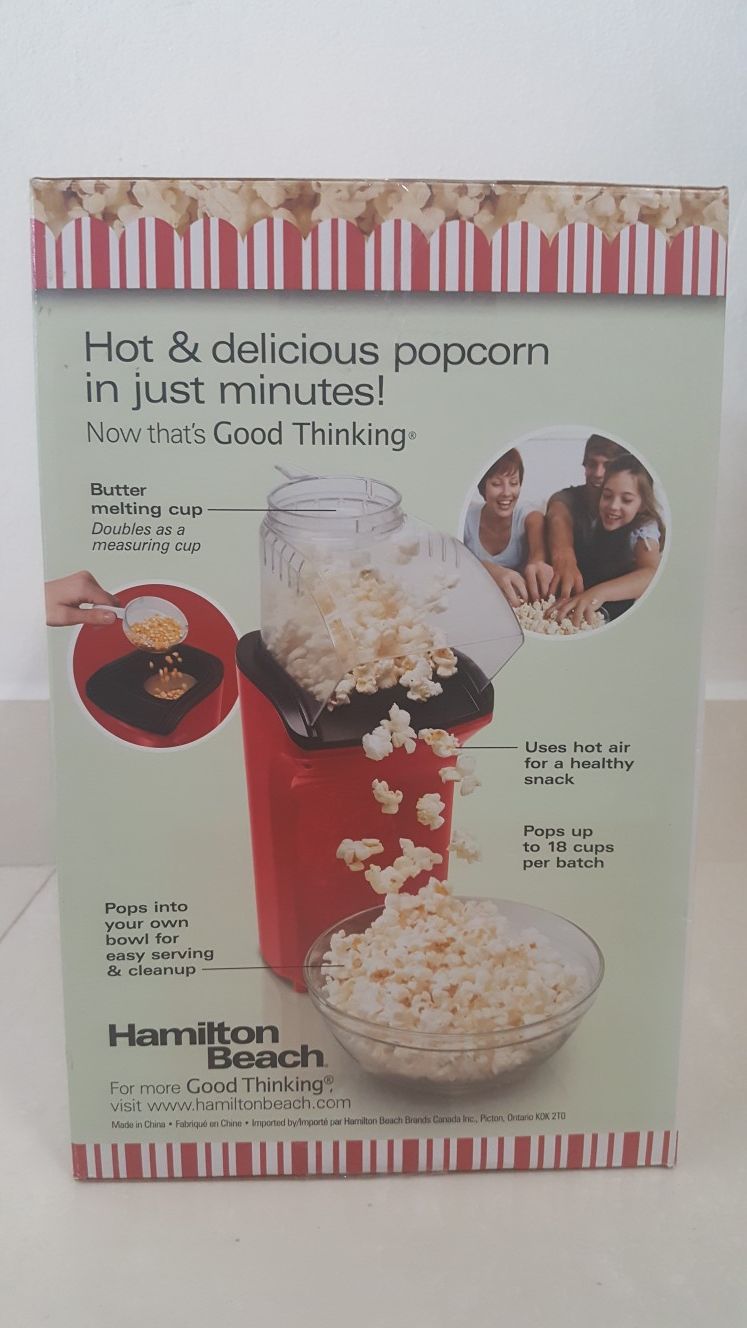 Hamilton Beach Popcorn Popper, Hot Air