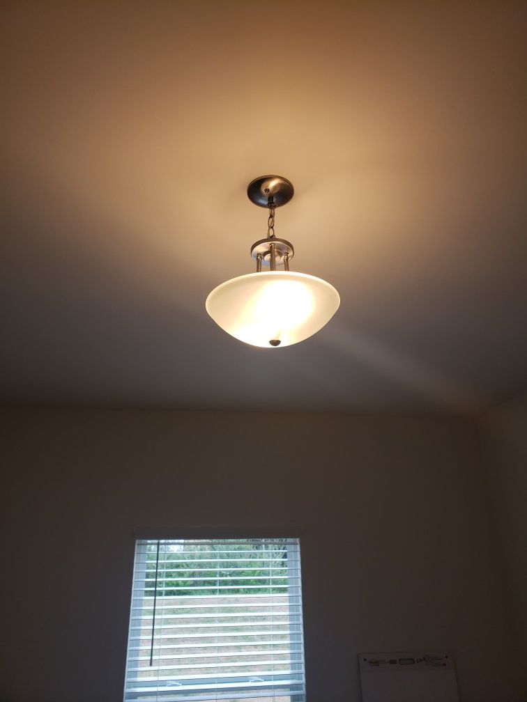 Chandelier type residential ceiling fixture