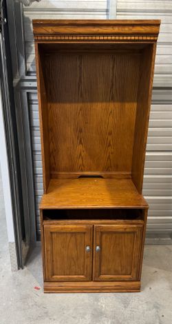 Cabinet - No Shelves or Drawer - Ashley Furniture Solid Wood $5 As is - Pick up in 34746