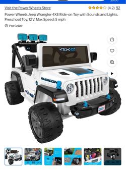 Jeep Wrangler 4XE Power Wheels