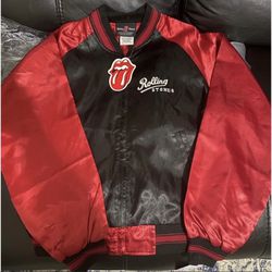 THE ROLLING STONES OFFICIALLY LICENSED JUNIORS SIZE VARSITY JACKET! BRAND NWT