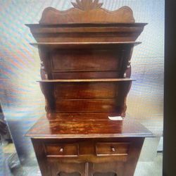 Wooden Antique Cup Board