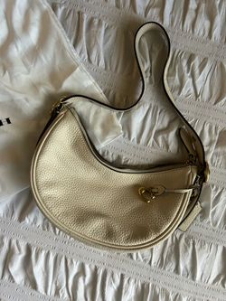 Cream coach shoulder bag
