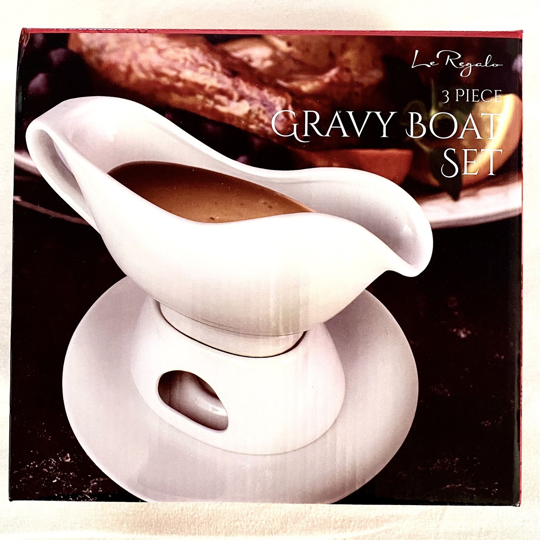 Gravy boat set, 3 piece