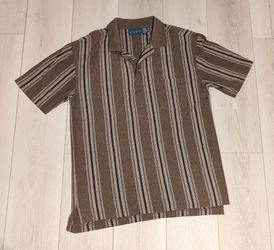 Towncraft Striped Vintage Polo Size Medium