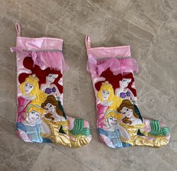2 Disney Princess Christmas Stockings