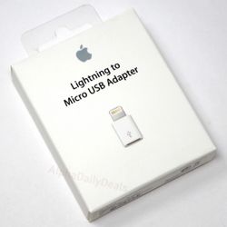 Genuine OEM Apple Lightning to Micro USB Adapter New.
Only 4 dollars. 
Incredible deal.