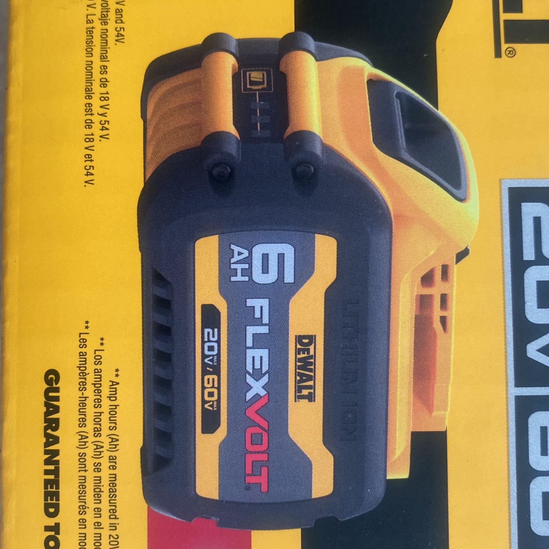 Dewalt Flex Volt Battery