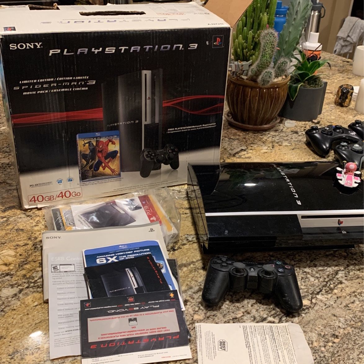 Spider-Man Playstation 3 Bundle With Original Box Paperwork