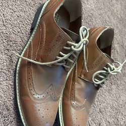 Perry Ellis Portfolio Wilson Men’s Leather Dress Shoes