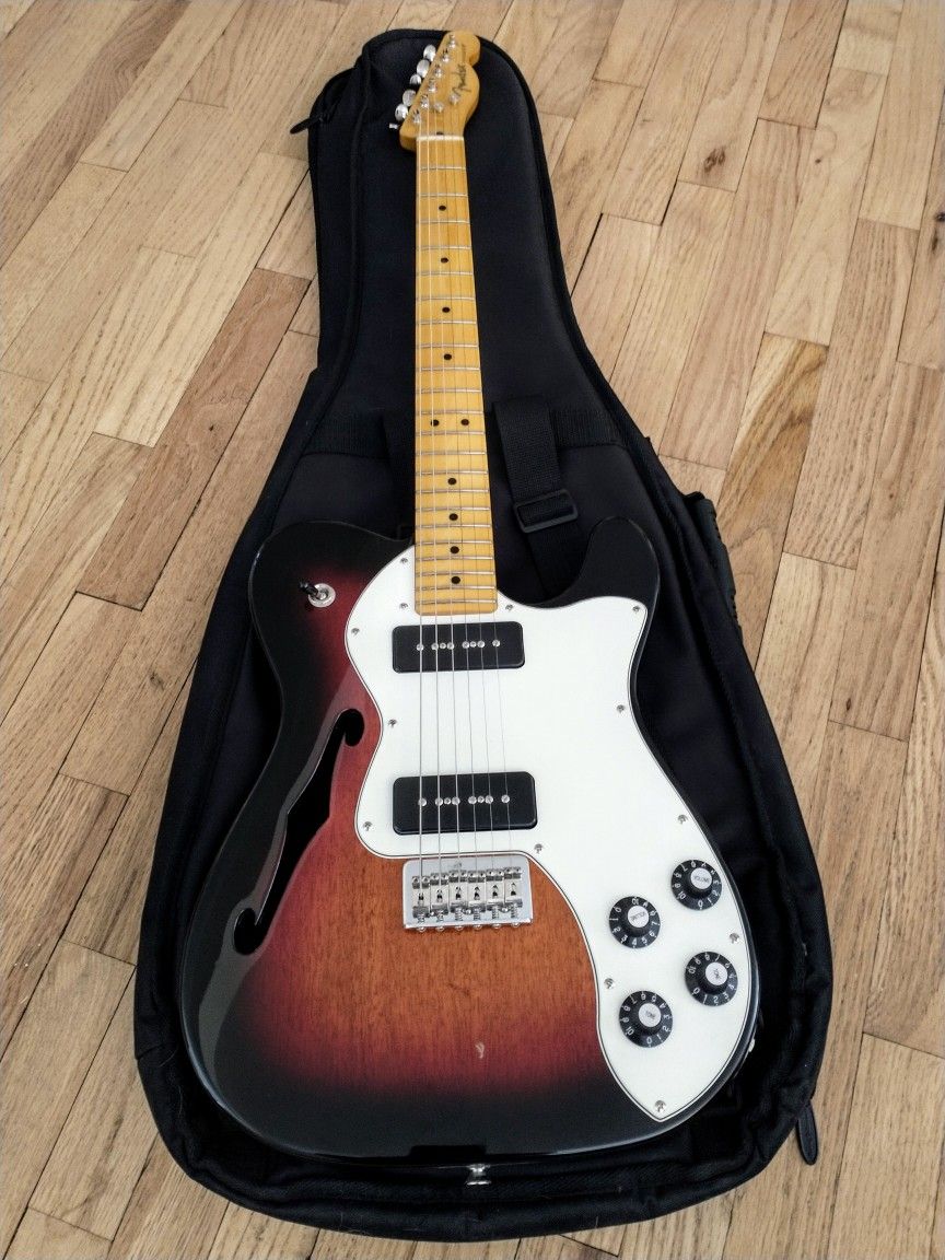 Fender Electric Guitar: Modern Player Telecaster® Thinline Deluxe W/ Bag