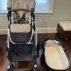 UppaBaby Vista Stroller with Bassinet and rain cover