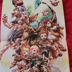 2004 Final Fantasy Crystal Chronicles Gamecube Nintendo Power Poster Official