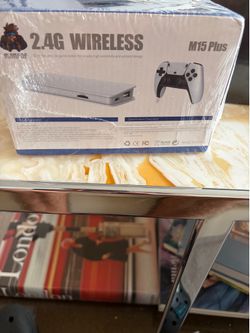 M15 Plus 2.4G Wireless Retro Game Console HDMI TV Gaming System Sealed New 1000+ games