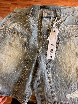 Purple Jean shorts size:32,34