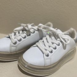 Nine West White Chunky Platform Women’s Sneaker 