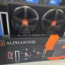 Alphasonik Combo With Amplifier Box 2 12 Subwoofer 