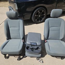 Ram 1500 Front Seats and Middle Jump Seat 