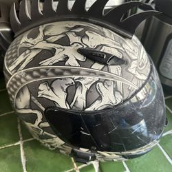 GMAX Skull Motorcycle Helmet